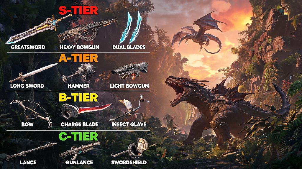 Best Monster Hunter Wilds Weapons Tier List: Ranked for Every Playstyle
